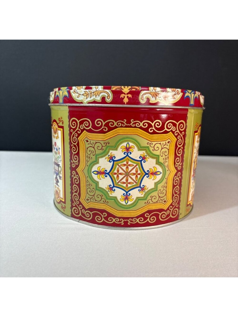 Nyakers Pepparkakor Swedish Gingersnap Cookie Tin Decorative Red Empty Tin Only - Picture 5 of 12